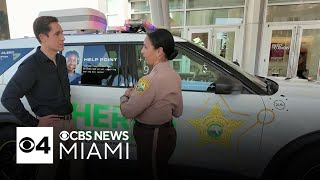 Self-driving police cruiser patrolling the streets in Miami-Dade