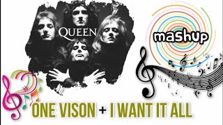 Queen - One Vision + I Want It All (Mashup & Remix)