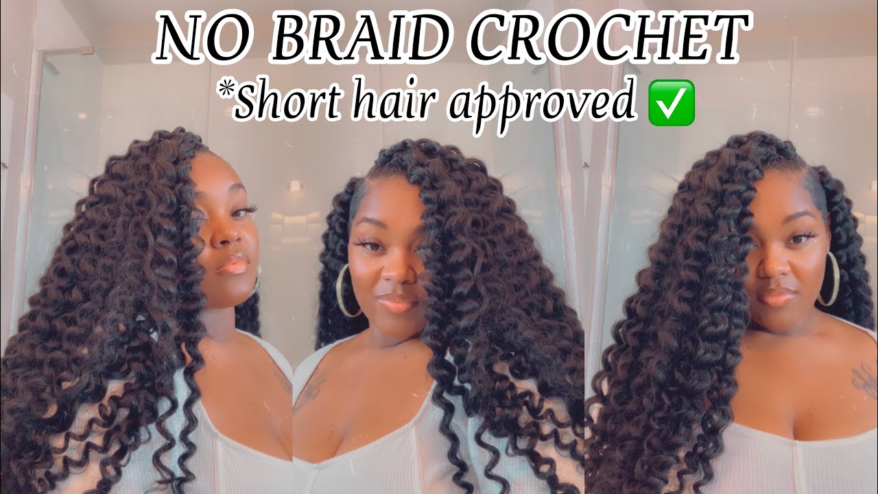 *SUPER EASY* NO BRAIDS CROCHET ON SHORT HAIR | VLOGMAS | PROTECTIVE ...