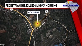 Pedestrian hit, killed by vehicle in Greenville Co.