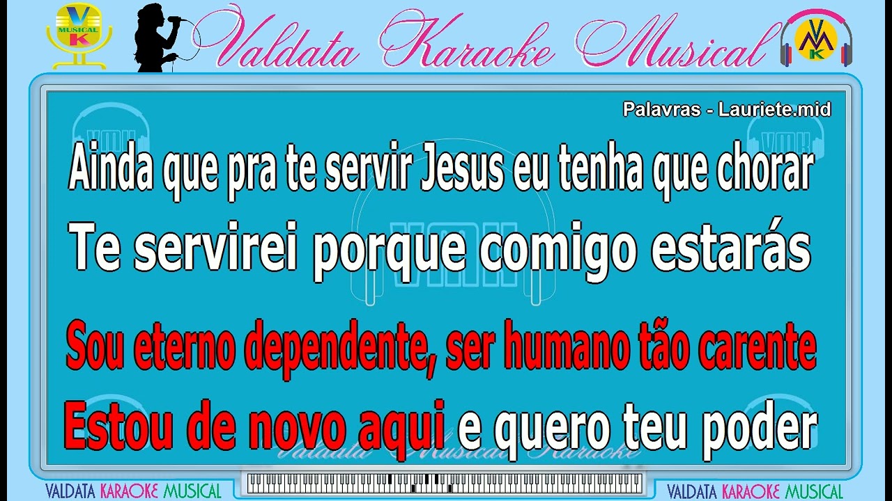 Palavras -  Lauriete  | Gospel   |  Karaokê