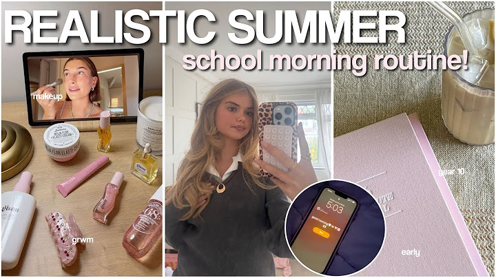 MY REALISTIC SUMMER SCHOOL MORNING ROUTINE!! *6 am,grwm ,blowout + more ⭐️🧖🏼‍♀️🌅