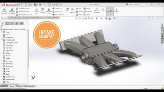 Intake manifold in solidworks