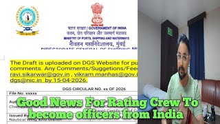 Deck Crew Opportunity Dgs 6-Month Course For Officer Promotion2Nd Materating2Nd Mate Coc