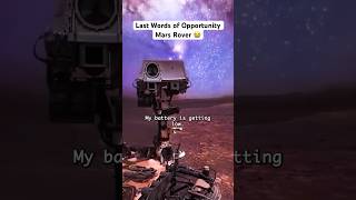 Last Words Of Opportunity Mars Rover