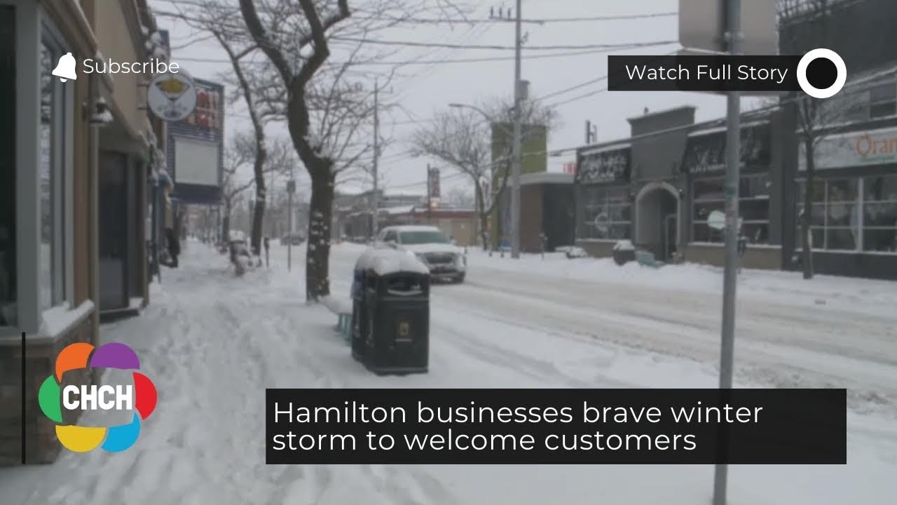 Hamilton businesses brave winter storm to welcome customers