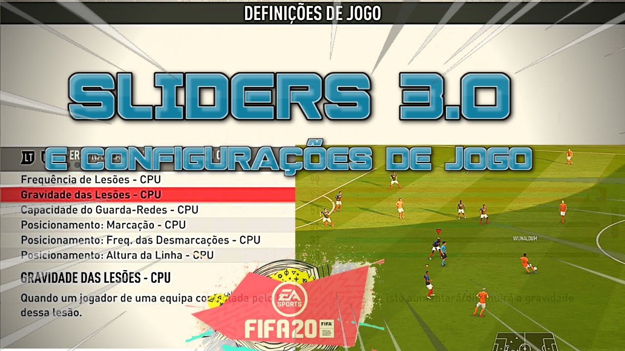 SLIDERS 3.0 FIFA 20 - CONFIGURAÇÕES DE JOGO