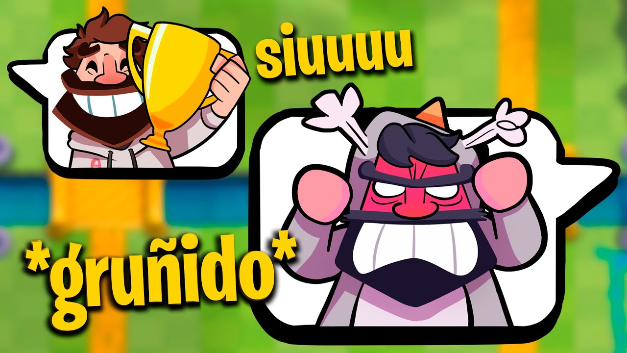 le enseño a jugar a DUXO en clash royale *se enoja mucho*
