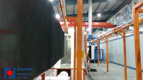 PP Powder Coating Booth Cyclone recovery system fast color changing