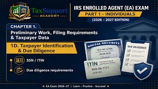 4/35 IRS Enrolled Agent (EA) Part 1 –Exam Preparation 2026–27 | Individuals | TaxSupport Academy