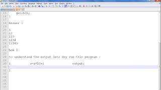 Pattern using single for loop