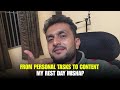 123. From Personal Tasks to Content: My Rest Day Mishap.