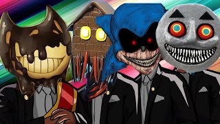 Bendy & House Head & Sonic EXE & Thomas EXE-Coffin Dance Song Megamix (Cover)1