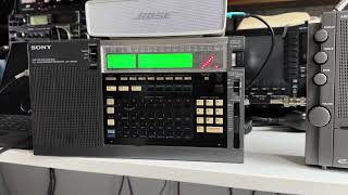 Comparing the best two shortwave portables of all time: Sony ICF-2001D & Eton E1 via a Bose speaker