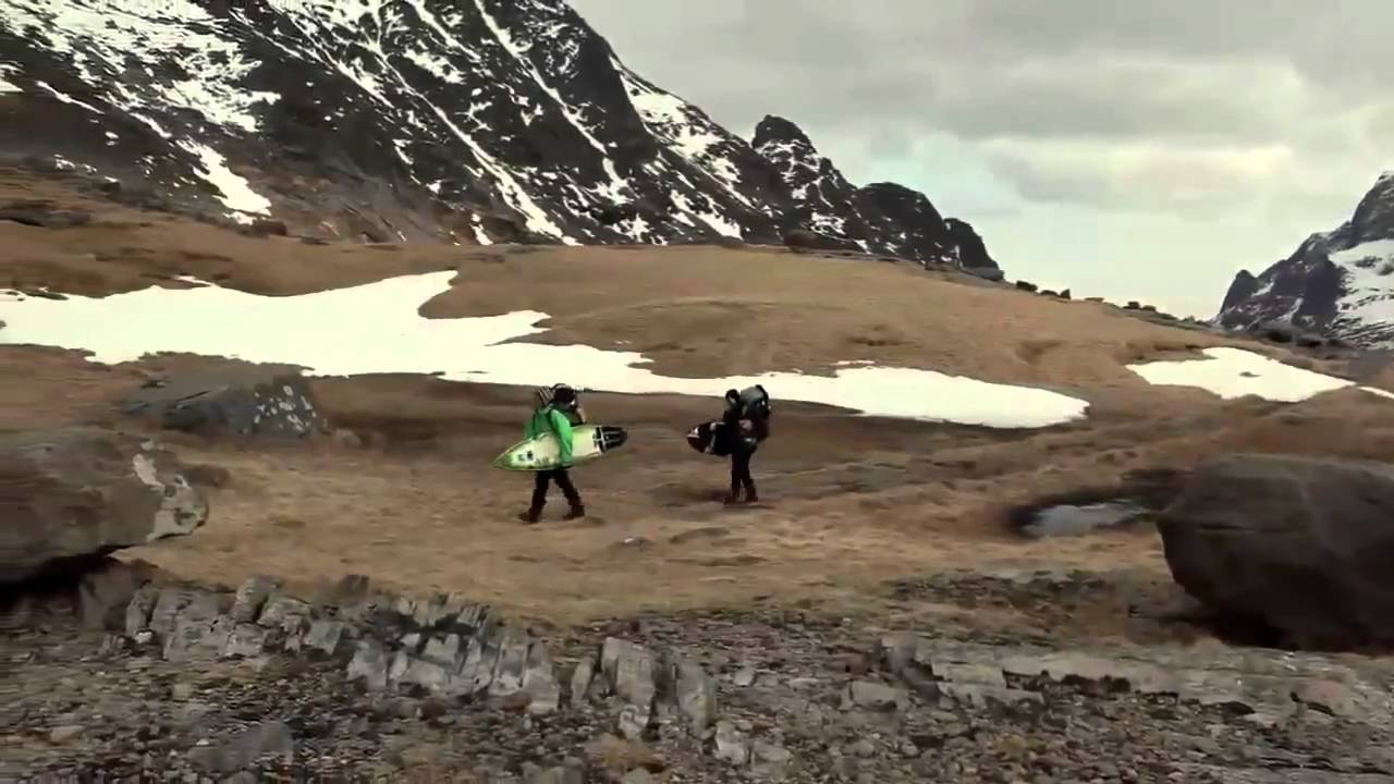 Surfing in the Arctic Circle