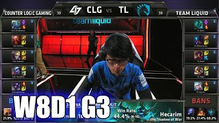 CLG vs Team Liquid | S5 NA LCS Summer 2015 Week 8 Day 1 | CLG vs TL W8D1 G3