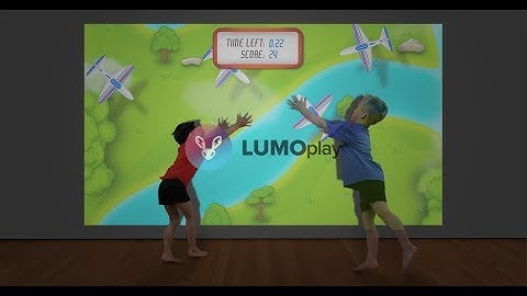 Plane Smash Interactive Floor or Wall Projector Game from LUMOplay