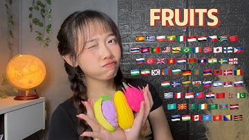 ASMR Fruits Name in 70 Different Languages (2 hours for sleep)