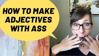 😎 Smart Ass, Big Ass, Ugly Ass- 🤭 Words with ASS Suffix 🍑