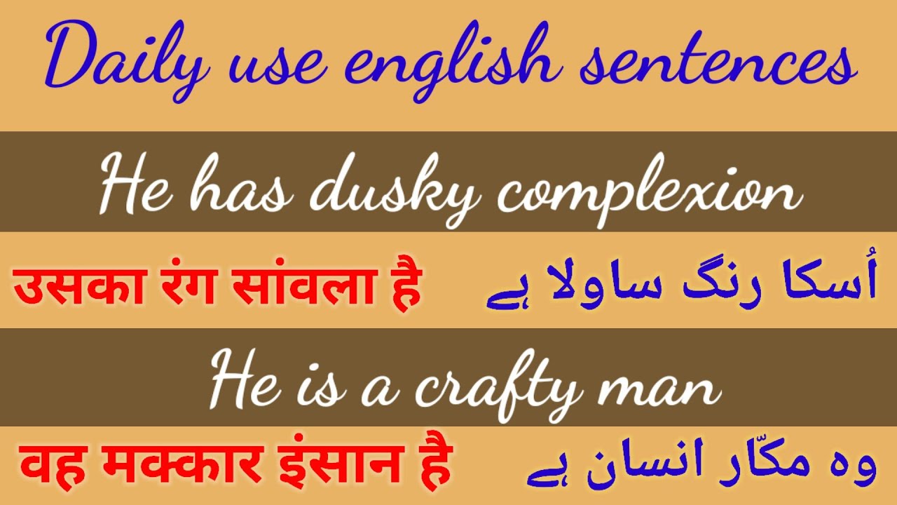 Daily use English Sentences/English Sentence Practice/English Learning/Bright Simple English