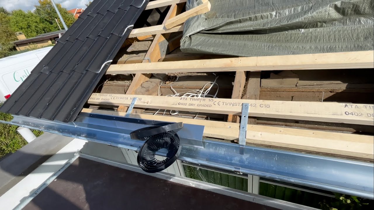 Dag 2. Lidt fra dagen idag, udskiftning af tag 🌞🌞