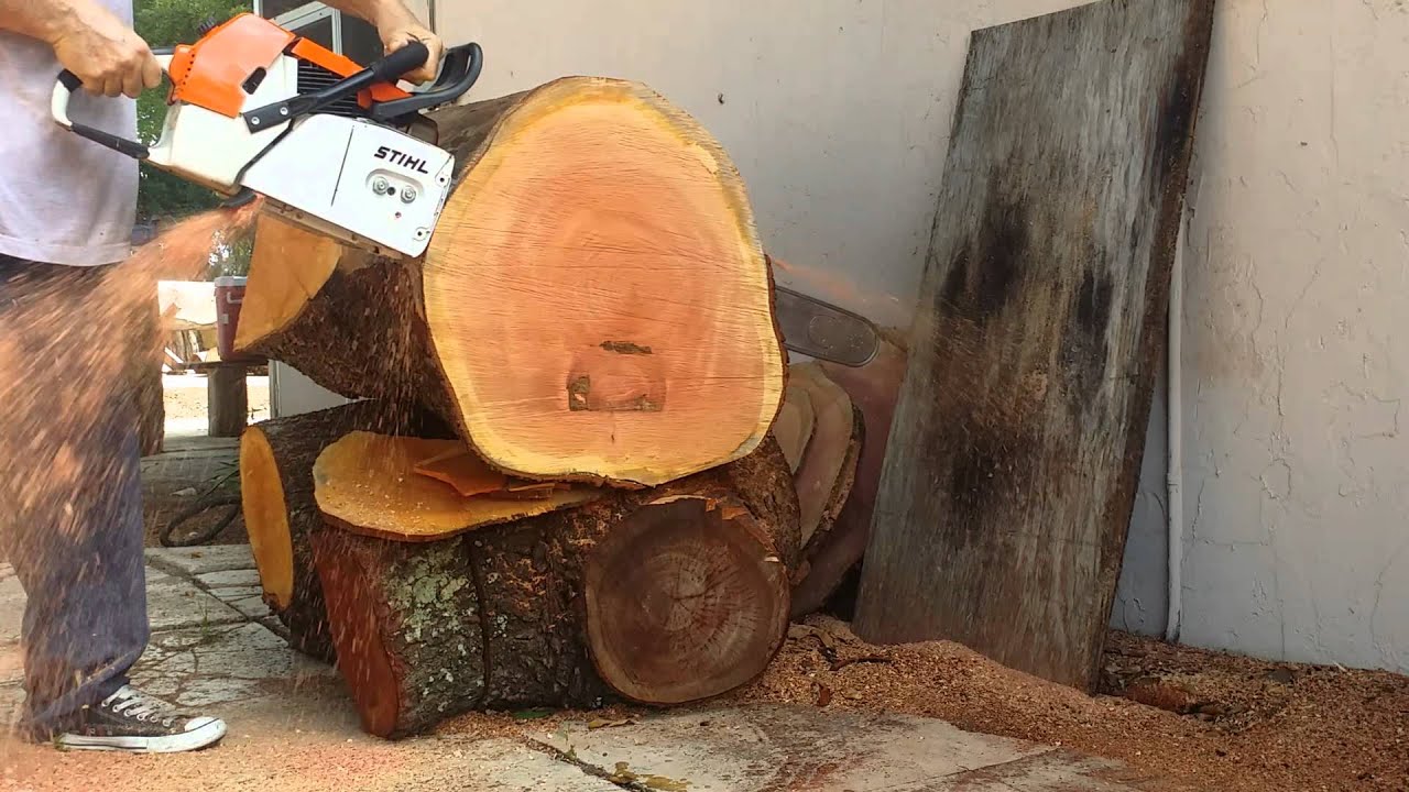 STIHL MS 880 ported - YouTube