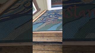 Starry Night was revealed!  #custom #art #porch #Starry Night #tile #design  #mosaic #design