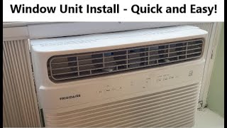8000 BTU AC Window Unit Install - Frigidaire