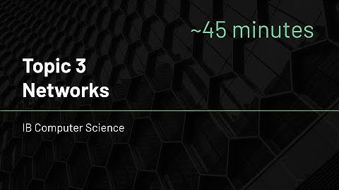 IB Computer Science - Topic 3 - Networks