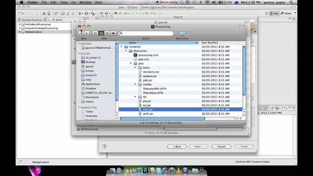 Processing Tutorial => Using Processing With Eclipse – CKBWD