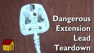 Teardown of a dangerous extension lead