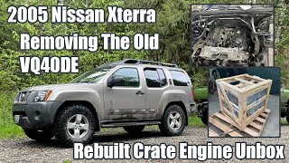 2005 Nissan Xterra VQ40DE Engine Replacement  Removing The Old Engine