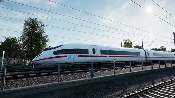 Train Sim World 2 ICE Passing fast on Dresden Line in 1440p @60fps