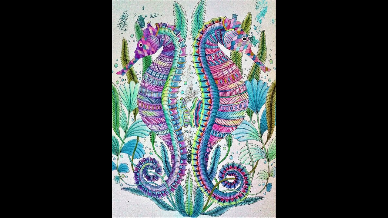 Take a 👀 Adult colouring Finished pages from 'Millie Marotta's Tropical Wonderland' colouring book.😊