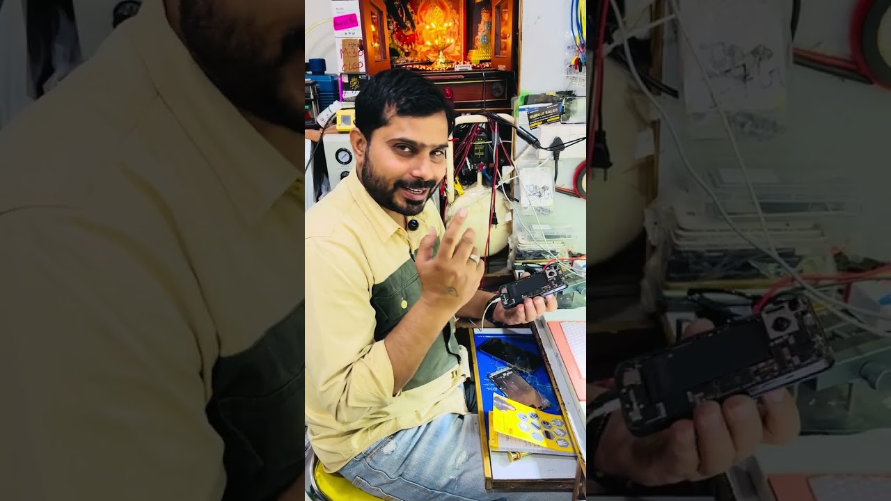 I phone 14 full body damage and blue to white convert ✅💯￼￼