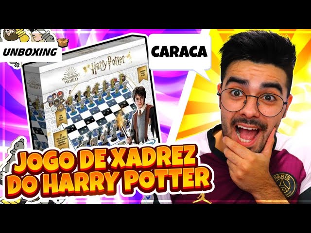 Jogo Xadrez e Damas Harry Potter - Xalingo - Kiko Brinquedos