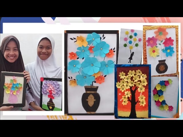 Membuat Hiasan Dinding dari Kertas Origami dan Kardus Bekas | Kreativitas Siswa class=