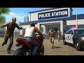 Zombie Attack at Police Station 😱 | Indian Bike Driving 3D Escape Mission 🚓🧟♂️