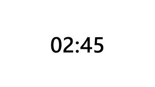 Timer for 2 minutes and 45 seconds
