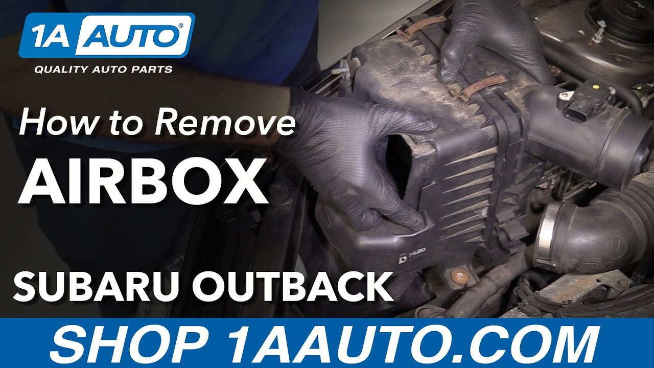 How to Remove Airbox 0409 Subaru Outback YouTube