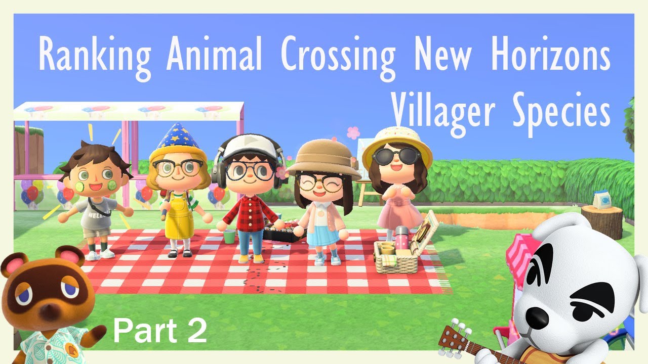 Ranking Animal Crossing Villager Species Part 2 !! YouTube