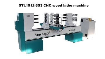 High efficiency 3 axis CNC lathe machine for turning and carving Stair handrail