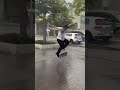 In the rain is crazy ☔️