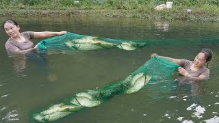 FULL VIDEO: 30 DAYS- Harvesting Fish - cast net fishing video to catch many big fish, Fishing