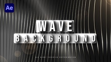 Beautiful Wave Background - After Effects Tutorial