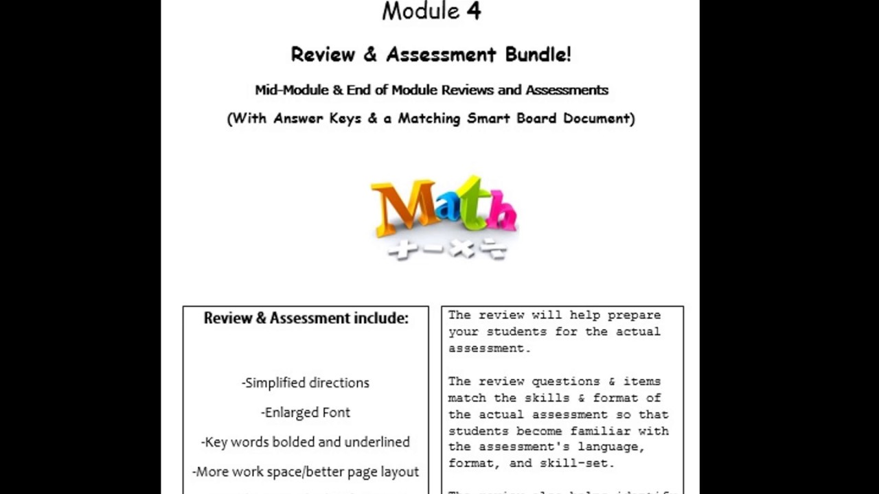 Grade 6 Module 4 Review and Assessment Bundle - YouTube