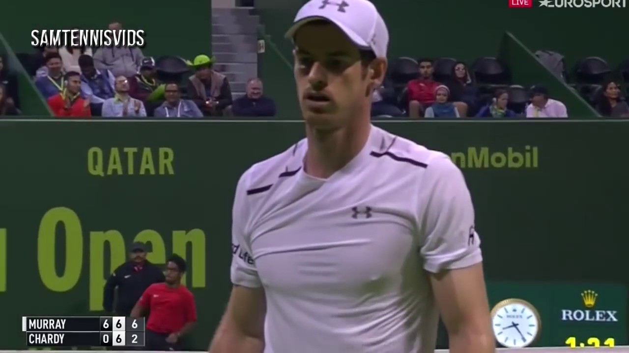 Andy Murray Vs Jeremy Chardy Qatar Open Doha 2017 R1 (Highlights HD)