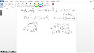 Adding and Subtracting in Other Bases Part 1