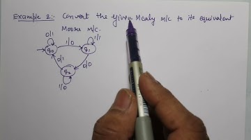 1 - Mealy to Moore Conversion Examples | Theory of Computation