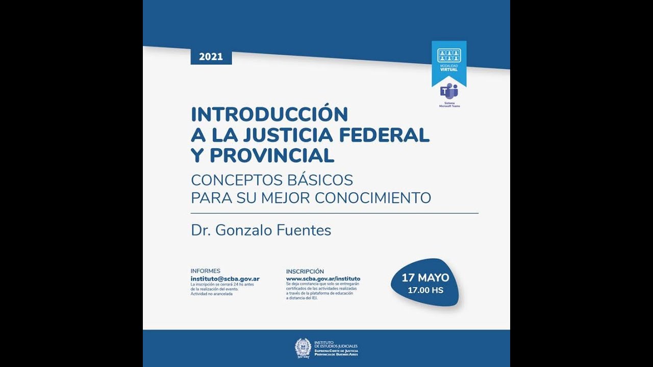 INTRODUCCIÓN A LA JUSTICIA FEDERAL Y PROVINCIAL